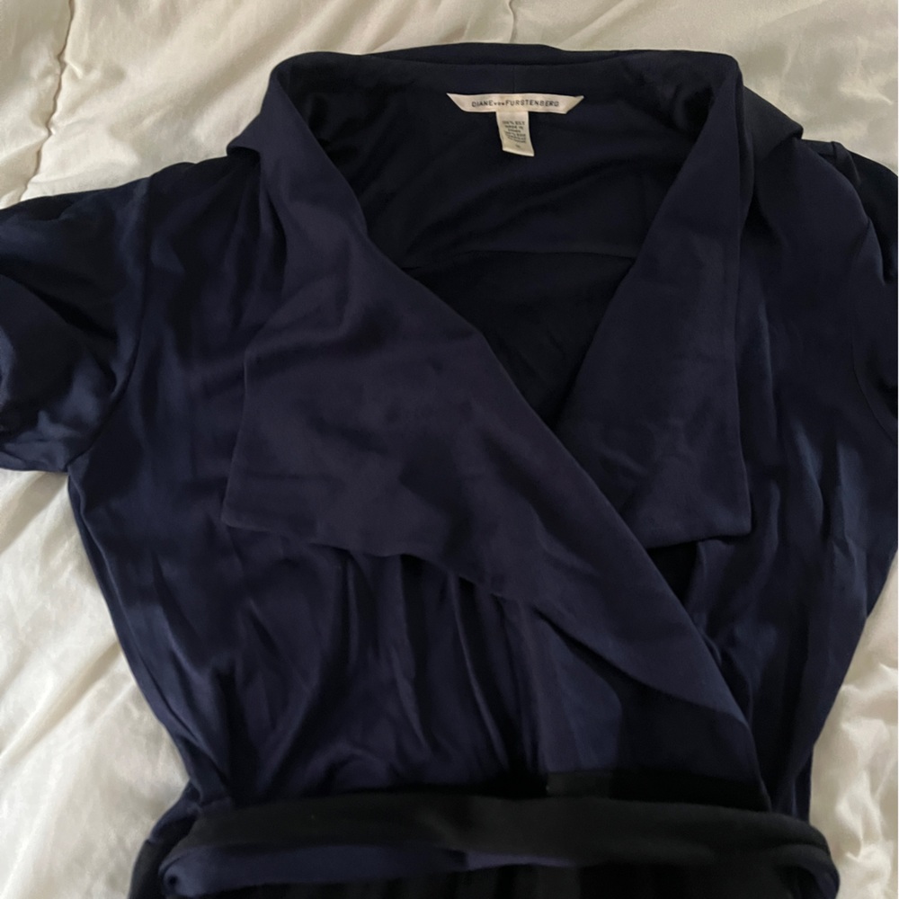 Diane Von Furstenberg Black Silk Dress - Picture 2 of 3